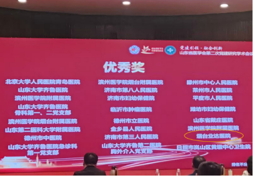 道正网配资 烟台业达医院在全省公立医院典型案例评选中荣获优秀奖