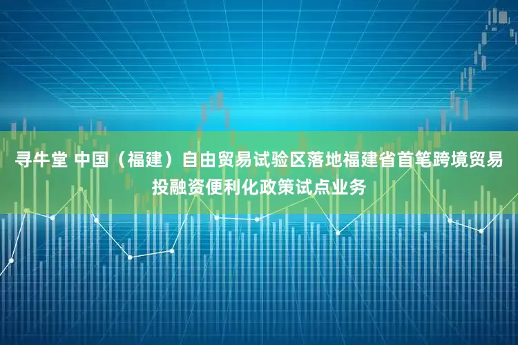 寻牛堂 中国（福建）自由贸易试验区落地福建省首笔跨境贸易投融资便利化政策试点业务