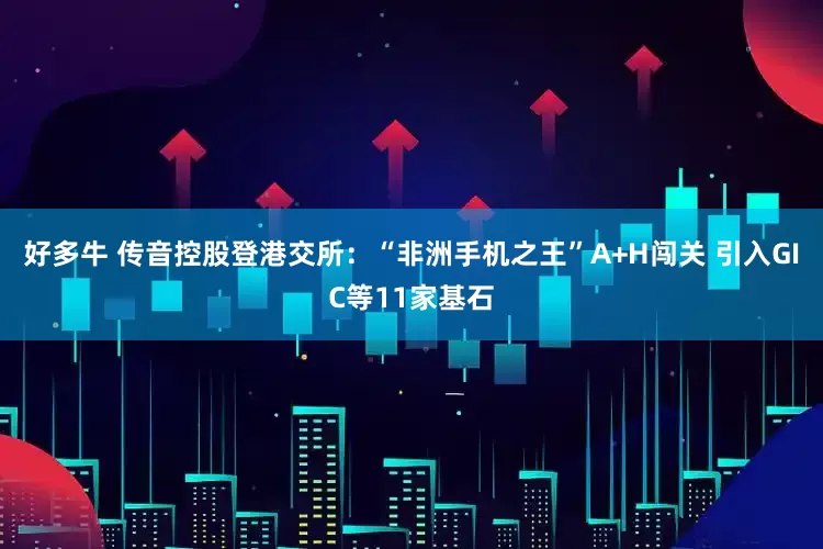 好多牛 传音控股登港交所：“非洲手机之王”A+H闯关 引入GIC等11家基石